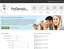 Tablet Screenshot of predentals.com